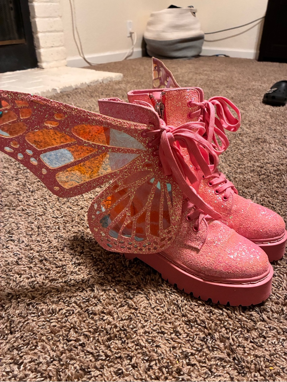 Club EXX Bubblegum Dolls Kill Butterfly Boots 6M